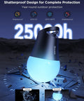 Shatterproof LED bulb from Two-Set 144-Foot Smart Outdoor String Lights With Dimmable Warm White LEDs, 47 Scene Modes, IP65 Waterproof