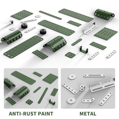 Parts from STEM Airplane Building Kit With 389 Pieces For Kids Ages 8 To 12 Learn To Assemble A Realistic Model Plane With Hands On Science And Engineering Toys Fun Educational Army Style Gift For Boys And Girls