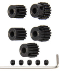 Beefy 48P Pinion Gear Set Five Pack For 1 By 10 RC Cars With 3.175mm Shaft 13T 14T 15T 16T 17T Hardened Steel Fits Arrma HPI Kyosho Losi
