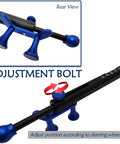 Rear view of Car Steering Wheel Level Alignment Tool Featuring 0.1 Degree Accuracy Max Dia 13.8 Inch showing adjustment bolt.