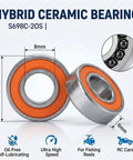 RC Car Ceramic Bearings 5x13x4 2RS Hybrid Ball Set For High Performance Rigs Ultra Smooth Spin Dust Water Sealed