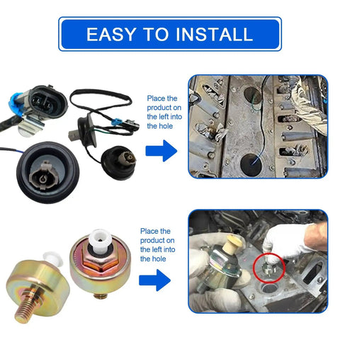 Chevy Knock Sensor Kit With Wiring Harness And Intake Manifold Gasket For Silverado Tahoe Avalanche Yukon Sierra Cadillac Hummer Drop In Replacement 12601822 2133521 89060413 installation guide