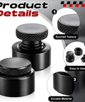 4 Pack Adjustable Screw Jacks Set 0.79 To 1.18 Inch Range Steel Machinist Jack Stands With 1 Ton Capacity with knurled texture