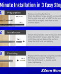 Heavy Duty 8 Pack Permanent Stripped Screw Hole Repair Kit For Door Hinges Piece Of Cake Wood Frame Fixes Rock Solid Quick Setup Includes Every Component For Easy Diy Restore instructions with step-by-step visuals.