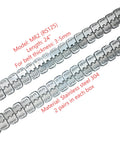 Stainless Steel Conveyor Belt Fasteners With Hinge Pin, 24 Inch, 2 Pairs In A Box, Industrial Belt Lacing For 3 To 5mm Belt Thickness