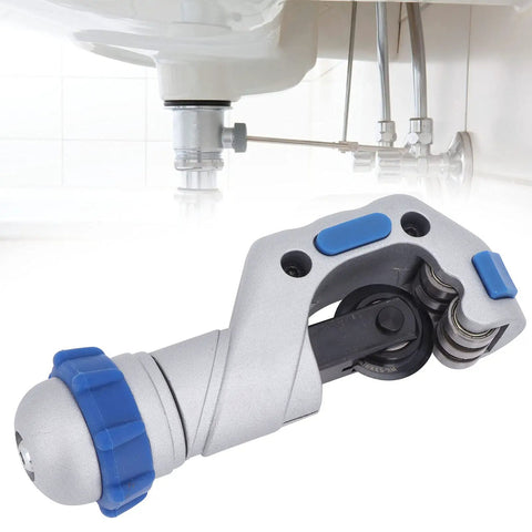 Tube Cutter Tool With Roller Bearing, Aluminum Alloy Body, knob adjustment for precise clean cuts, plumbing pipes.