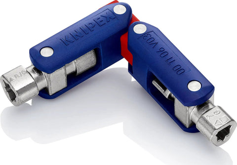 All-In-One DoubleJoint Control Cabinet Key 62 mm With Magnetized One Quarter Inch Bit Adapter, Four Zinc Die-Cast Profiles