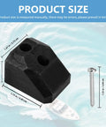 Heavy Duty Pontoon Gate Stop And Door Keeper Hardware Kit Pack Of 2 For Boat Deck Gates, product size shown with screw