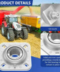 Beefy Heavy Duty Flanged Disc Bearing Unit With One And A Half Inch Round Bore For Harrow Flange Mount Replacement Part