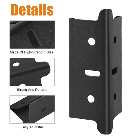 Built Tough Post Coupling Connector for Steel Shelving Posts fits up to 1.25 inches wide, easy modular expansion, heavy-duty steel