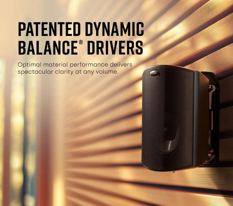 Atrium 4 Weatherproof Outdoor Speakers With Big Bass All Weather Durability And Wide Sound Coverage For Patios And Backyards.