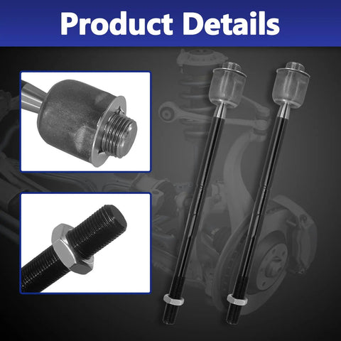 Six Piece Tie Rod End Kit With Boots For 2007 Through 2014 Chevrolet Silverado Tahoe Suburban And 2007 Through 2013 GMC Sierra 1500 Yukon XL 1500 Yukon Front Inner And Outer Tie Rod Ends
