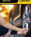 Using 2 Pack Ball Foot Air Chuck Set 1/4 In FNPT Closed Flow Tire Inflator Nozzle on car wheel