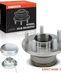 Rear Wheel Bearing And Hub Assembly 5 Lug Direct Fit For Ford Transit Connect 2010 2011 2012 2013 Rear Driver Or Passenger Side 4 Point 3 Inch Bolt Circle No ABS with box