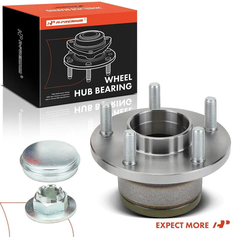 Rear Wheel Bearing And Hub Assembly 5 Lug Direct Fit For Ford Transit Connect 2010 2011 2012 2013 Rear Driver Or Passenger Side 4 Point 3 Inch Bolt Circle No ABS with box