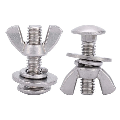 Heavy Duty Butterfly Bolts And Wing Nuts Crafted From Solid 316 Stainless Steel For Rustproof Muscle And Easy No Sweat Tightening Legit Pick For Marine Gear Swap Or Home Fixup That Will Stand Up Well