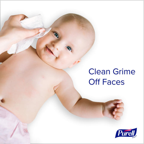 Skin And Surface Cleaning Wipes With Fresh Scent, 20 Count Travel Pack, Pack Of 12, Gentle on baby's skin, Clean grime off face
