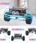 Hands On DIY Self Balancing Robot Car Kit For STEM Practice With ESP32 Board Ultrasonic Obstacle Avoidance And Soldering Practice WiFi And IR Dual Control Educational Electronics Kit For Teens And Kids 15 Plus, 360° rotation