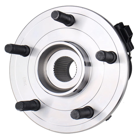 Pair 515073 Front Wheel Bearing And Hub Assembly For 2004 2005 Dodge Ram 1500 5 Lug With ABS Direct Fit Replacement OE Style Wheel Hub Kit