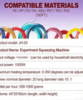 Heavy Duty 3D Printing Filament Recycler And Extruder Machine With Smart PID Temp Control And Adjustable Speed For Slick Scrap Plastic Recycling And No Sweat DIY Filament Production On Autopilot with color-coded wires.