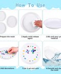 Steps for using 28 Piece Stepping Stone Mold Kit With Round Concrete Molds And Mosaic Tiles And Carving Tools in garden DIY projects.