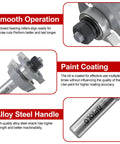Two Piece Shaker Rail And Stile Router Bit Set For Pro Grade Woodworkers, 1/2 Inch Shank, highlighted features of bits