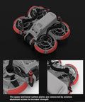 Ultra Lightweight Drone Anti Collision Protection Kit With 3K Carbon Fiber Frame And Aviation Aluminum Hardware displayed