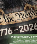 Two Sided 3 By 5 Ft American Flag For 250th Anniversary, printed eagle design with 'We the People' and '1776-2026' text