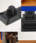 Front Or Rear Reverse Parking Sensor For Lexus ES350 2007 2012 Replacement Backup Aid With Six Blade Terminals No Wiring Harness Included Durable Sensor With Easy Install Front Or Rear Sensing For Safe Parking, black plastic 6-pin connector