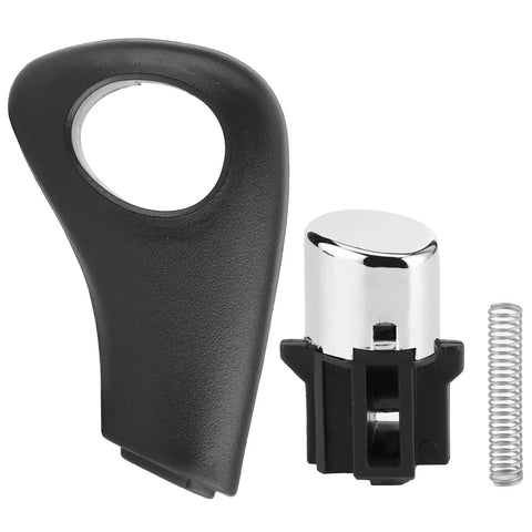 Replace Your Worn Out Button Shift Handle With This Durable Hard Plastic Gear Shift Knob For 2003 To 2006 Automatic Transmission Cars That Gets The Job Done Right Up To A Slam And Makes Driving Much Easier., black hard plastic automatic shift knob replacement with chrome base and spring