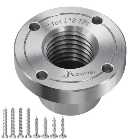 Rock Solid Heavy Duty Steel Wood Lathe Faceplate With No Sweat Mounting Threads And Four Bolt Clamping Holes For Serious Wood Turning Projects That Require Tough Durability And Pro Level Performance. 2 inch size with threaded interior.