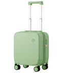 Underseat Carry On Luggage 14 Inch Spinner Wheels Hardside Case With TSA Lock Lightweight Avocado Green Personal Item Roller Travel Bag Metal Bearing Quiet Wheels And Double Layer Zipper Upgrade No Fuss Travel Companion