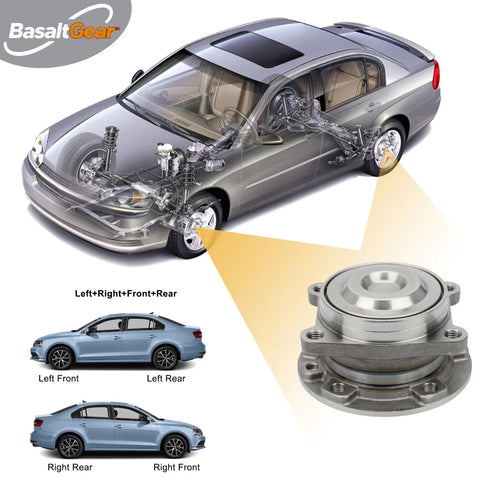 Illustration of Jeep Cherokee And Chrysler 200 Rear Wheel Hub Bearing Assembly Pair 512514 2WD direct replacement