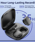 AI Noise Cancellation Wireless Lavalier Microphone For iPhone And Android with USB C in 35-hour charging case
