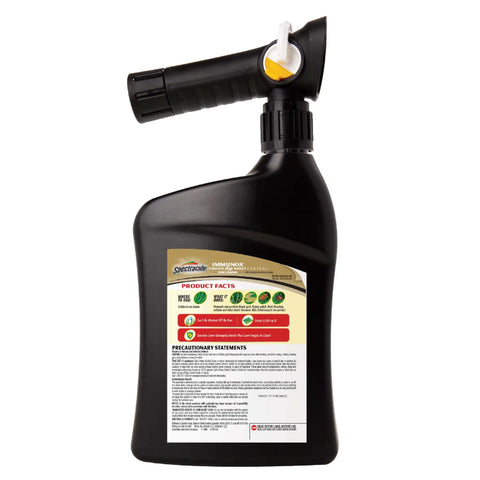 Back view of Immunox Fungus Plus Insect Control For Lawns Hose End Concentrate Dual Action Kills Major Lawn Diseases