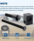 Heavy Duty Alternator Pump Pulley Adjuster Kit With Belt Tensioner Replacement Bolt Set No Sweat Installation showing bolts and washer.