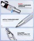 Do It All Six Piece Art Mechanical Pencil Set For Writing, Sketching And Drawing With 0.5mm, visible hardness HB lead, metal grip