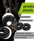 Heavy Duty Angle Grinder Flanged Hex Nut Two Pack Straight Up Lockdown Fit Replacement Threaded Hardware Compatible With DWE And DCG Type One Grinders displayed with installation features and anti-loosening design