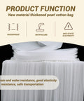 Stack of 100 Pack 8x10 Inch Cushion Foam Pouches For Dish Packing And Moving No Fuss Glassware Wrap And Plate Protectors