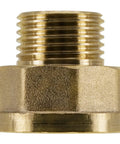 Two Pack Brass Pipe Fittings 1/2 Inch To 3/4 Inch NPT Reducer Adapter Coupler, 1/2 Inch Male To 3/4 Inch Female, Corrosion Resistant