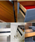 Drawer Repair Kit With 3 Inch Widening Heavy Duty Ball Bearing Drawer Slides Two Section Fully Open Design For No-Fuss Install And Smooth Quiet Sliding Durable Metal Rails in cabinets