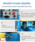 Control panel of Heavy Duty Three Jaw Chuck Welding Positioner Rotary Turntable showing motor and quick knob.