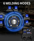 Heavy Duty Auto Body Dent Repair Spot Welder Kit With Manual And Auto Modes, 3500W Stud Welder with 6 welding modes display