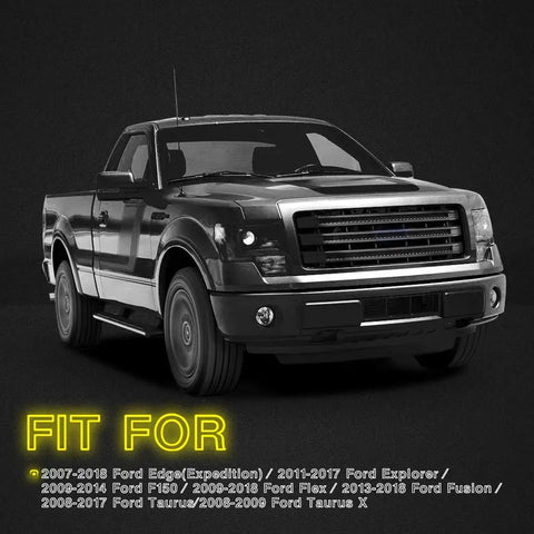 Full LED Side Mirror Puddle Light Assembly With 6000K Xenon White Replacement For Ford F150 Expedition Explorer Edge
