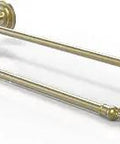 Go To 36 Inch Double Towel Bar Satin Brass Concealed Screw Mounting Hardware Space Saving Dual Bar Bathroom Organization Solid Brass Construction