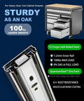 Heavy Duty 18 Inch Soft Close Drawer Slides With Full Extension For Cabinets And Dressers 6 Pairs 100 Lb Capacity Smooth Glide