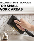 Chemical Free Wallpaper Steamer For Easy Peasy Removal, No Harsh Chemicals, Dual Steam Plates Included in use on small area