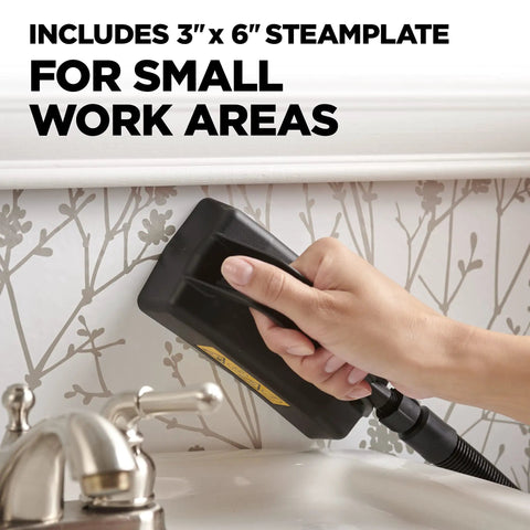 Chemical Free Wallpaper Steamer For Easy Peasy Removal, No Harsh Chemicals, Dual Steam Plates Included in use on small area