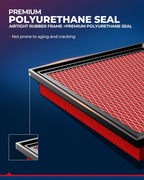 CA6900 Engine Air Filter Replacement For Infiniti And Nissan Models with premium polyurethane seal and rubber frame