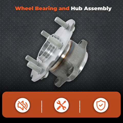 Rear Wheel Hub Bearing Replacement Kit 2-Piece Set For Toyota RAV4 2006-2018 4WD And Lexus NX200T 2015-2017 With Part Number 512374